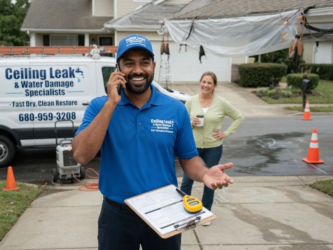 Ceiling Leak Cleanup Machesney Park, IL FAQs
